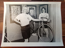 BICICLETTA DI FAUSTO COPPI VERA FOTO ORIGINALE-CM 20 X 15