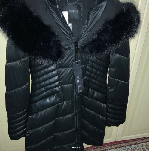 Guess piumino donna nero - piumino, xs