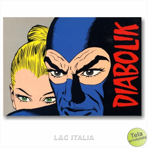 Diabolik stampa tela 70x50 - stampa,