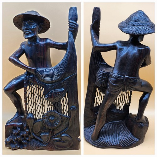 Scultura vintage legno - in,