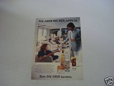 advertising Pubblicità 1982 RUM RHUM BACARDI