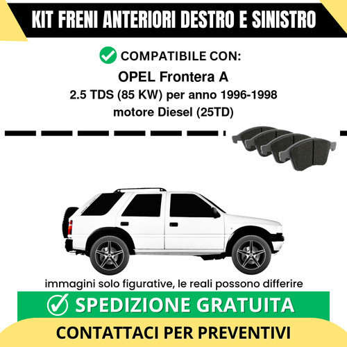 Pastiglie freno anteriori per - freno,