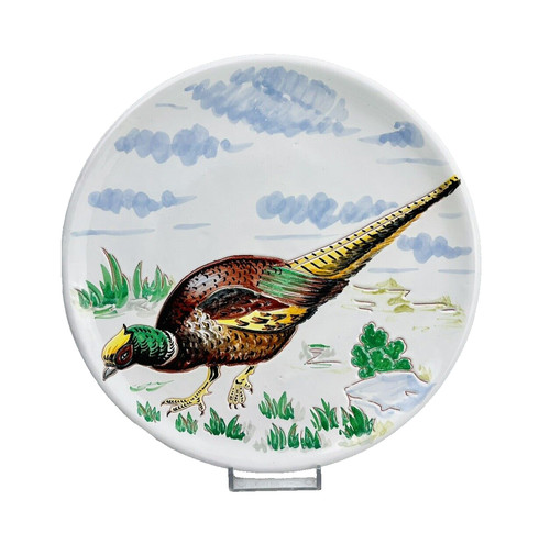 Piatto fagiano dipinto mano - fagiano, a