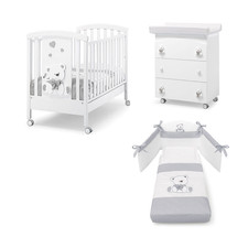 Erbesi - Set Lettino Tato + Bagnetto + Piumone - Spedizione Gratuita