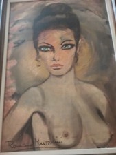 ROMANO MUSSOLINI Quadro Olio