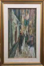 Olio Su tela CARUGGIO SAVONESE ligure Liguria SAVONA MARCHETTI olio su tela