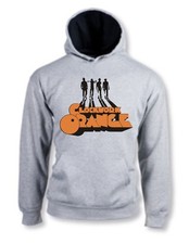 FELPA CLOCKWORK ORANGE ARANCIA MECCANICA DRUGO DROOG CON CAPPUCCIO