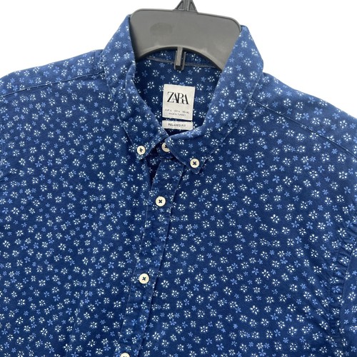 Zara mens relaxed fit blue - zara,