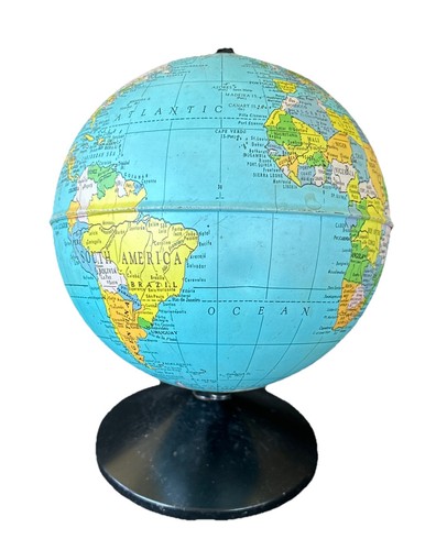 Mappamondo latta vintage - in,