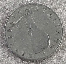 1954 Italy 5 Lire *C841