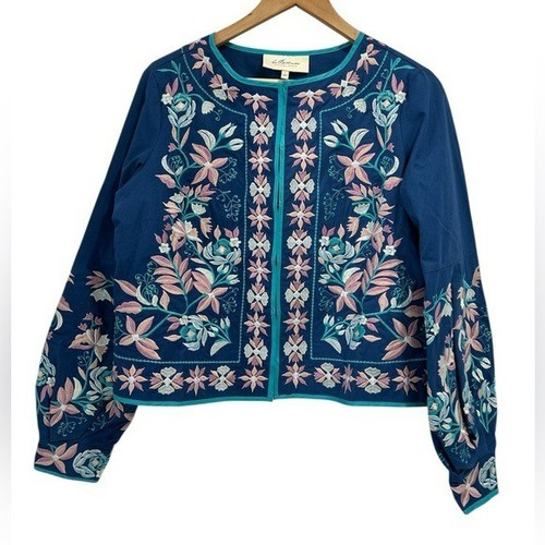 Giacca blu primavera - , cotone