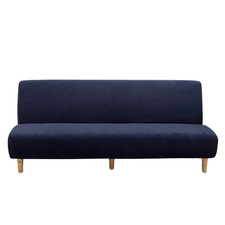 Copridivano Ottomano Blu Navy