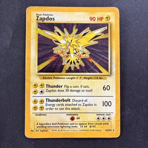 Zapdos holo pokemon - zapdos,