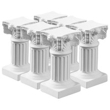  6 pezzi portacandele colonna romana statua colonna in resina candelabro