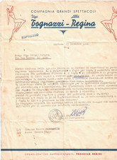 TEATRO - UGO TOGNAZZI,  ALBA REGINA -  Mantova 1948  - Presentazlone  Compagnia