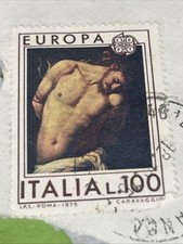 Raro Francobollo Del Caravaggio L. 100