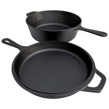 PADELLA E COPERCHIO IN GHISA