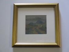 PICCOLA GEMMA DIPINTO OLIO WILLIAM DORSEY PAESAGGIO IMPRESSIONISTA MINI RARO ELENCATO 