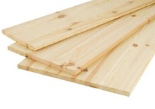 Pannello Tavola Mensola in Legno 18 mm Abete Naturale varie larghezze, lunghezze