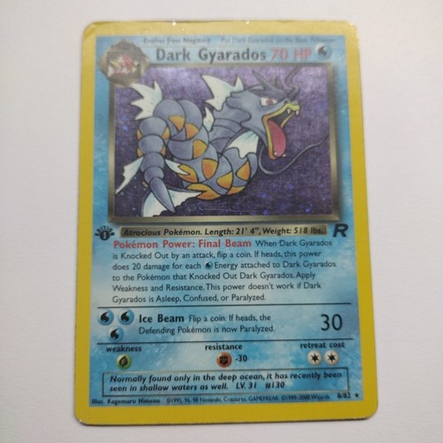 Pokémon tcg dark gyarados - pokémon,
