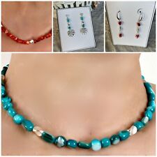 Collana donna e orecchini con