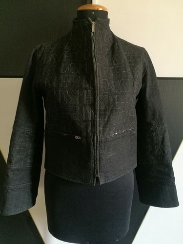 Giacca jeans donna nera - da,