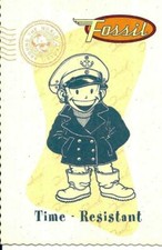 pb 34 Anni 80 FOSSIL - Cartolina pubblicitaria NV