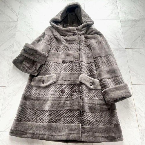 Cappotto visone zaffiro tosato