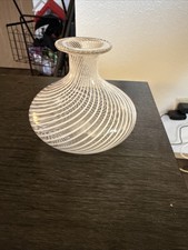 Vaso in vetro bianco Mezza