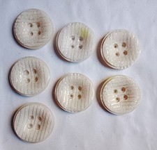 lotto 7 BOTTONI BIANCHI *