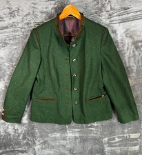 Giacca di lana vintage Trachten Bauer Loden blazer tedesco austriaco verde - EU 40