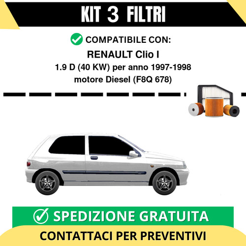 Kit filtri tagliando per - kit,