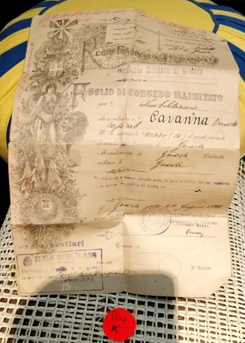 Foglio congedo illimitato del - foglio,