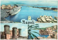 NAPOLI - VEDUTINE NAVI BARCHE