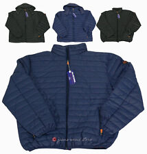 Piumino uomo TAGLIE FORTI GIUBBOTTO leggero 100 grammi con cappuccio tg 3XL-6XL