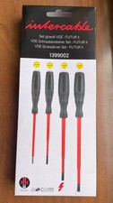 INTERCABLE 1399002 Set Quattro Giraviti A Taglio FUTUR II in confezione
