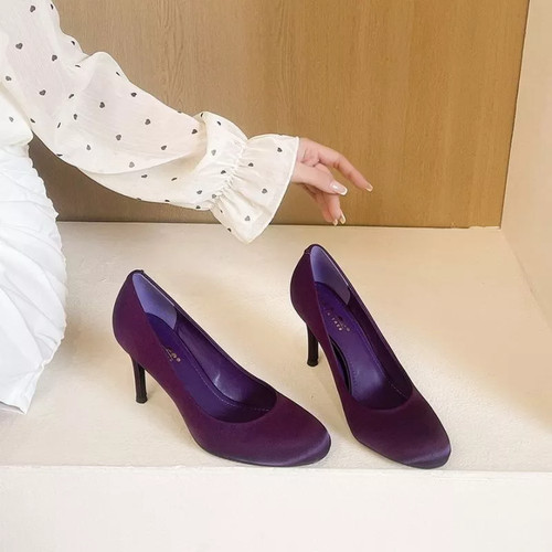 Decolte eleganti viola - eleganti, raso