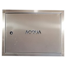Sportello portello porta inox per chiusura nicchia contatore acqua