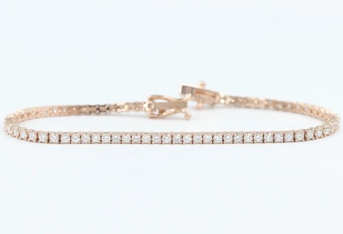 Bracciale tennis tondo 55ct - tennis, 4,55ct