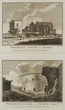 G. PAGE (XIX secolo), Chiesa di Winchelsea nel Sussex, Rad. Romanticismo Architettura