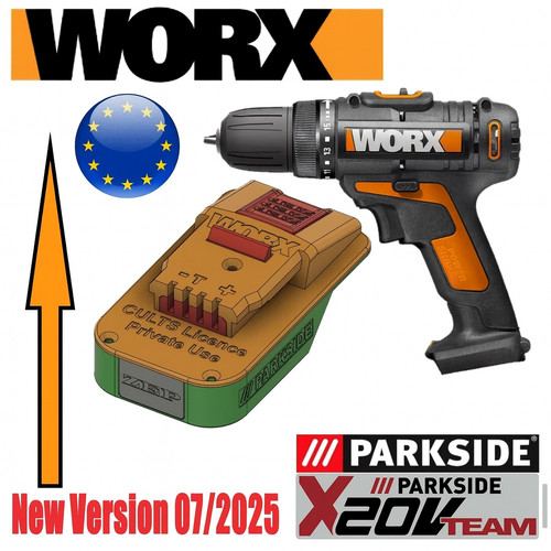 Adattatore batteria parkside - batteria,