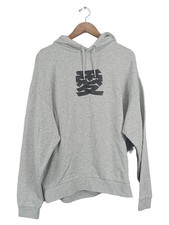 ASOS Felpa con Cappuccio Uomo Grigio Scritta Tg 48; M