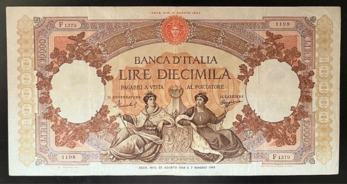 Italy 1958 10000 lire - 10000,