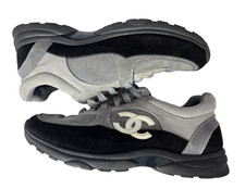 Chanel Black & Grey Suede