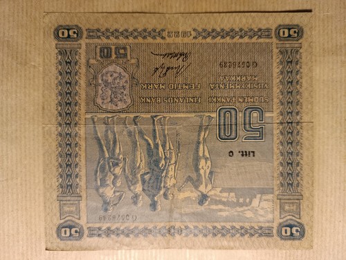 Banconota antica finlandia - antica, 50