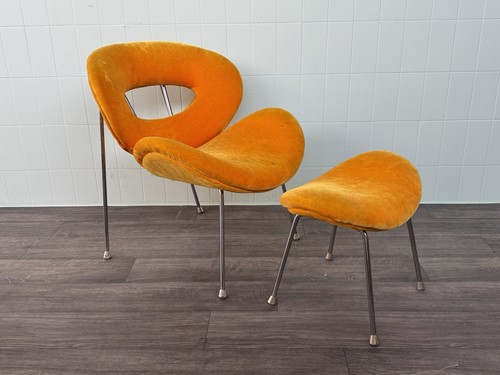 Poltrona con pouf stile - pouf, pop