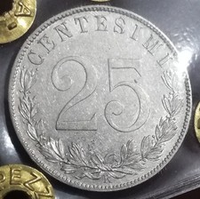 RARA - 25 CENTESIMI 1902 - FDC