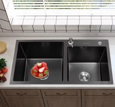 Lavello cucina Nero 2 Vasche +