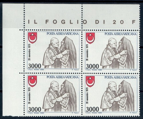 Vaticano posta aerea 1980 - vaticano,