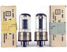 COPPIA VALVOLE TUBOLARI TRIPLE MICA corrispondenti VT-94-D/6J5GT NU NOS TRIPLE MICA Valvola ৄ泵洀 真空管 电帡